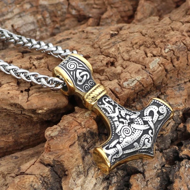 Thor Hammer Scandinavian Pendant Necklace StavFashion